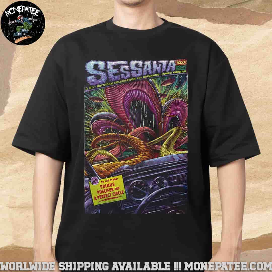 Sessanta V2.0 In Charlotte NC At PNC Music Pavillion On May 10 2025 Merchandise Unisex T-Shirt Sessanta V2.0 In Charlotte NC At PNC Music Pavillion On May 10 2025 Merchandise Unisex T-Shirt