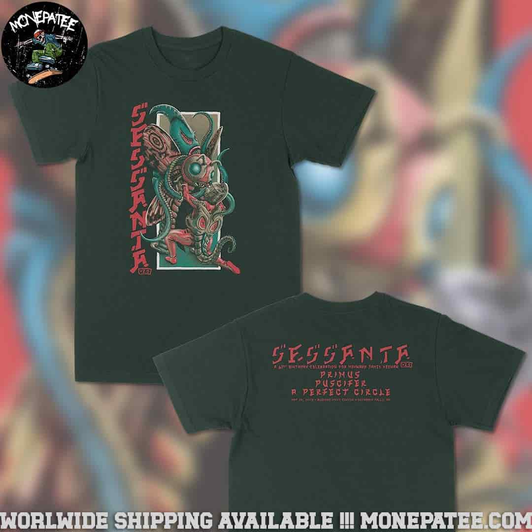 Sessanta V2.0 In Cuyahoga Falls OH Exclusive Tee At Blossom Music Center On May 25 2025 A 60ish Birthday Celebration For Maynard James Keenan Merchandise T-Shirt Sessanta V2.0 In Cuyahoga Falls OH Exclusive Tee At Blossom Music Center On May 25 2025 A 60ish Birthday Celebration For Maynard James Keenan Merchandise T-Shirt