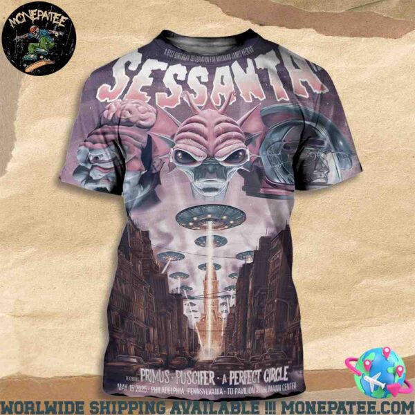 Sessanta V2.0 Philadelphia Pennsylvania At TD Pavilion At The Mann Center On May 15th 2025 All Over Print T-Shirt
