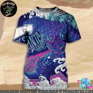 Sessanta V2.0 Tulsa Okalahoma On may 1 2025 At Bok Center Kaiju Godzilla Art Work All Over Print T-Shirt
