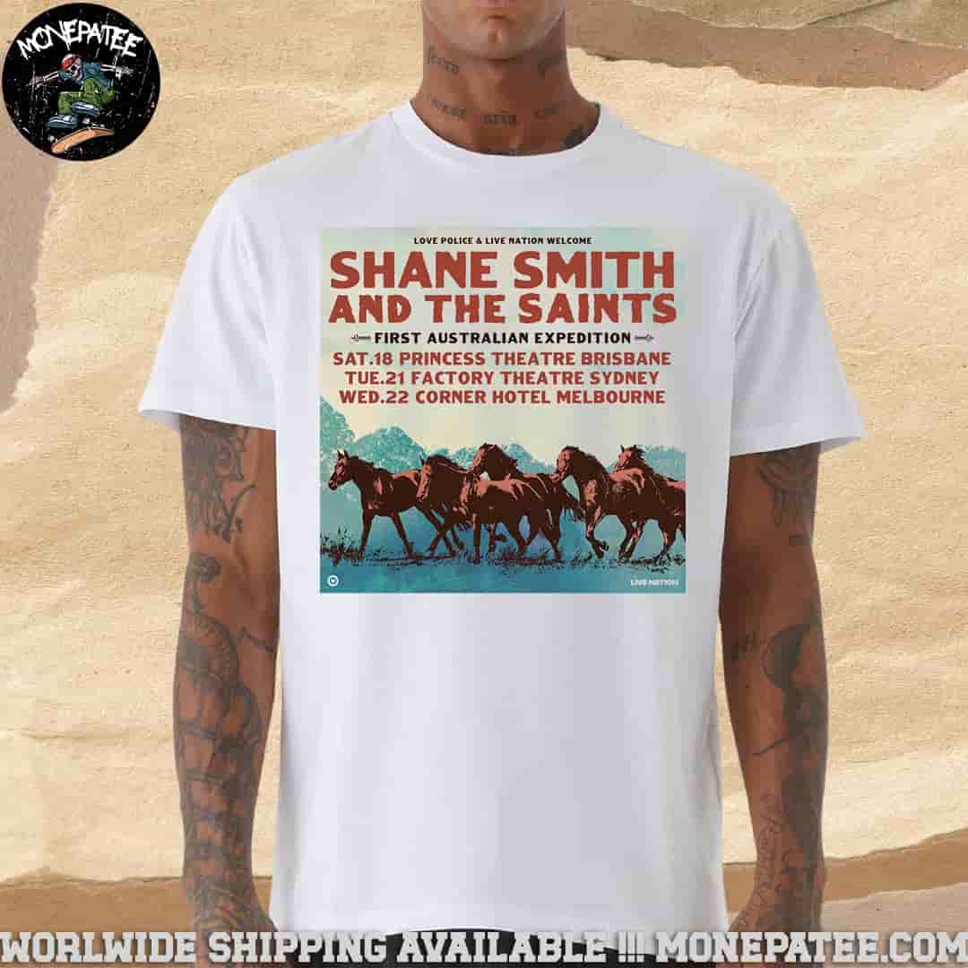 Shane Smith and the Saints First Australian Expedition On October 2025 Merchandise Unisex T-Shirt Shane Smith and the Saints First Australian Expedition On October 2025 Merchandise Unisex T-Shirt