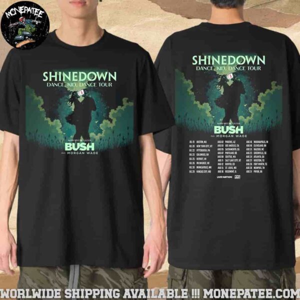Shinedown Dance Kid Dance US Tour Dates 2025 Merchandise Unisex T-Shirt