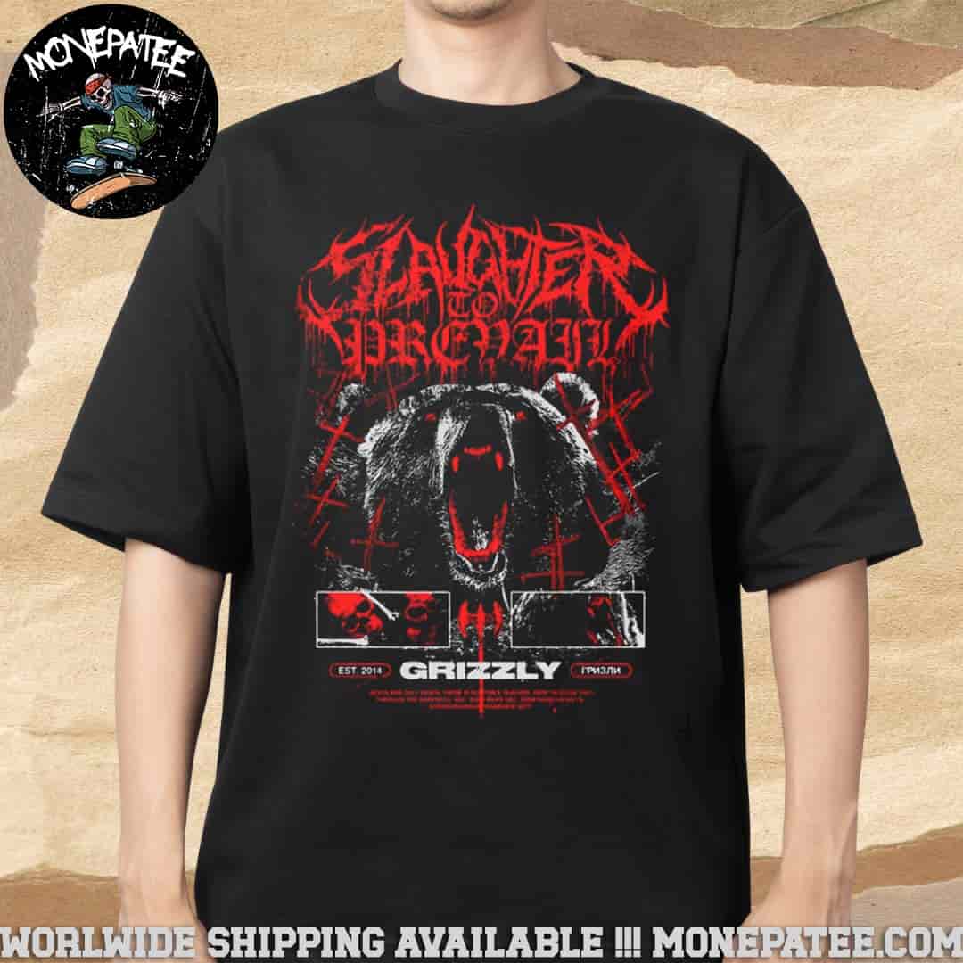 Slaughter to Prevail Russian Grizzly New Album Merchandise 2025 T-Shirt Slaughter to Prevail Russian Grizzly New Album Merchandise 2025 T-Shirt