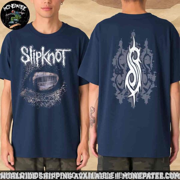 Slipknot Eye And Logo Merchandise 2025 Two Sides Unisex T-Shirt
