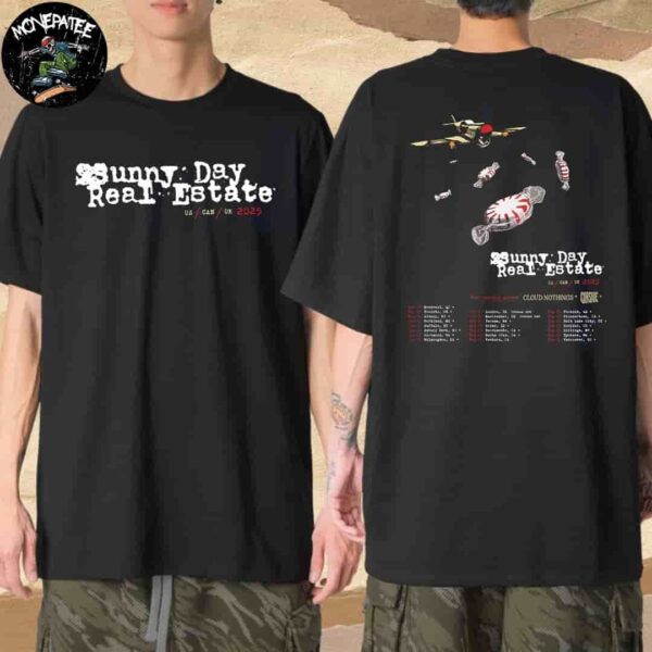 Sunny Day Real Estate US Can UK Tour 2025 With Cloud Nothings And Cursiue Dates List Merchandise T-Shirt