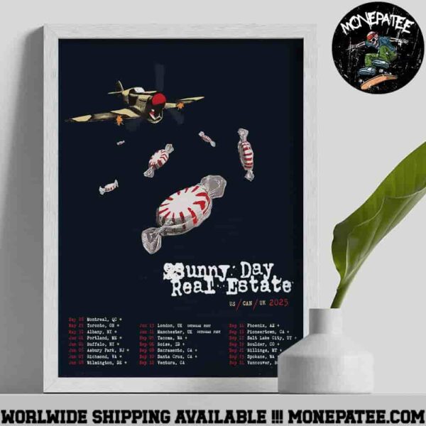 Sunny Day Real Estate US Can UK Tour 2025 With Cloud Nothings And Cursiue Dates List Poster Canvas