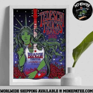 Tedeschi Trucks Band 2025 New York Beacon Theatre May 17-19-29 2025 Home Decor Poster Canvas
