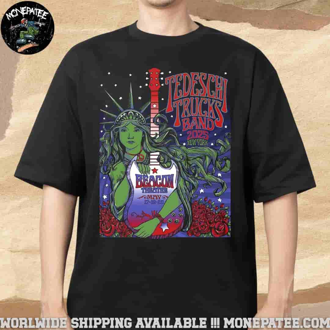 Tedeschi Trucks Band 2025 New York Beacon Theatre May 17-19-29 2025 Merchandise T-Shirt Tedeschi Trucks Band 2025 New York Beacon Theatre May 17-19-29 2025 Merchandise T-Shirt