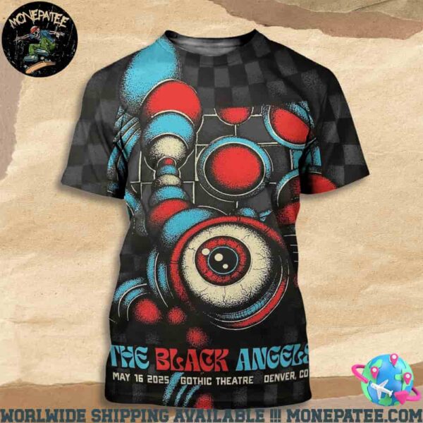 The Black Angels In Denver Co On May 16 At Gothic Theatre 2025 All Over Print T-Shirt