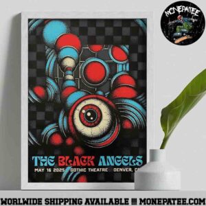 The Black Angels In Denver Co On May 16 At Gothic Theatre 2025 Home Decor Poster Canvas
