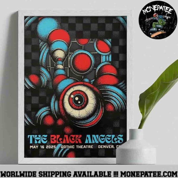 The Black Angels In Denver Co On May 16 At Gothic Theatre 2025 Home Decor Poster Canvas