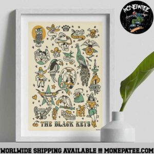 The Black Keys No Rain No Flowers Tour 2025 At Ford Amphitheater In Colorado Springs CO Decorative Poster Canvas