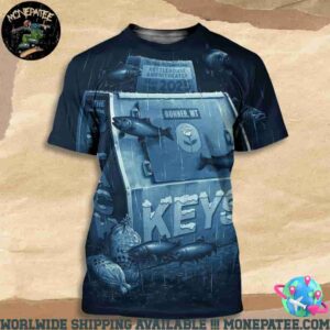 The Black Keys Poster In Bonner MT On May 29 At KettleHouse Amphitheater All Over Print T-Shirt