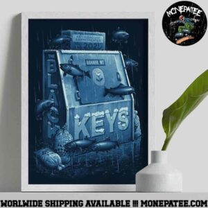The Black Keys Poster In Bonner MT On May 29 At KettleHouse Amphitheater Decorative Poster Canvas