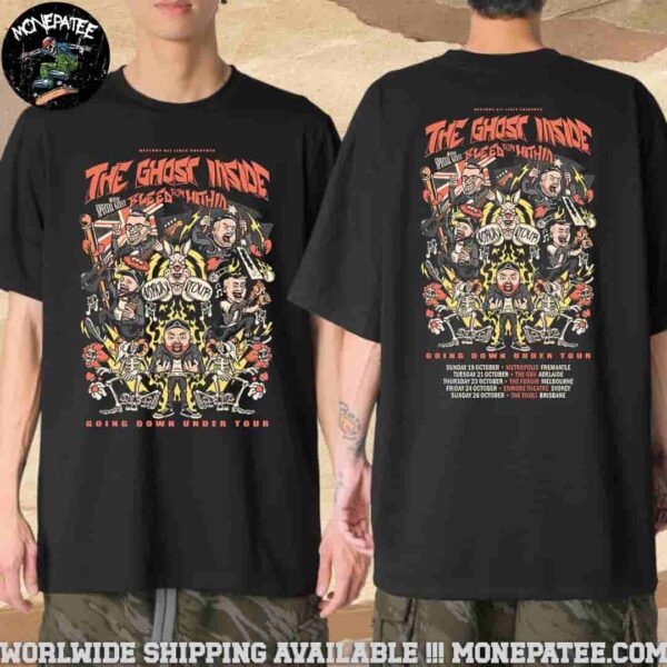 The Ghost Inside Going Down Under Tour October 2025 With Bleed From Within Tour Dates Merchandise Unisex T-Shirt