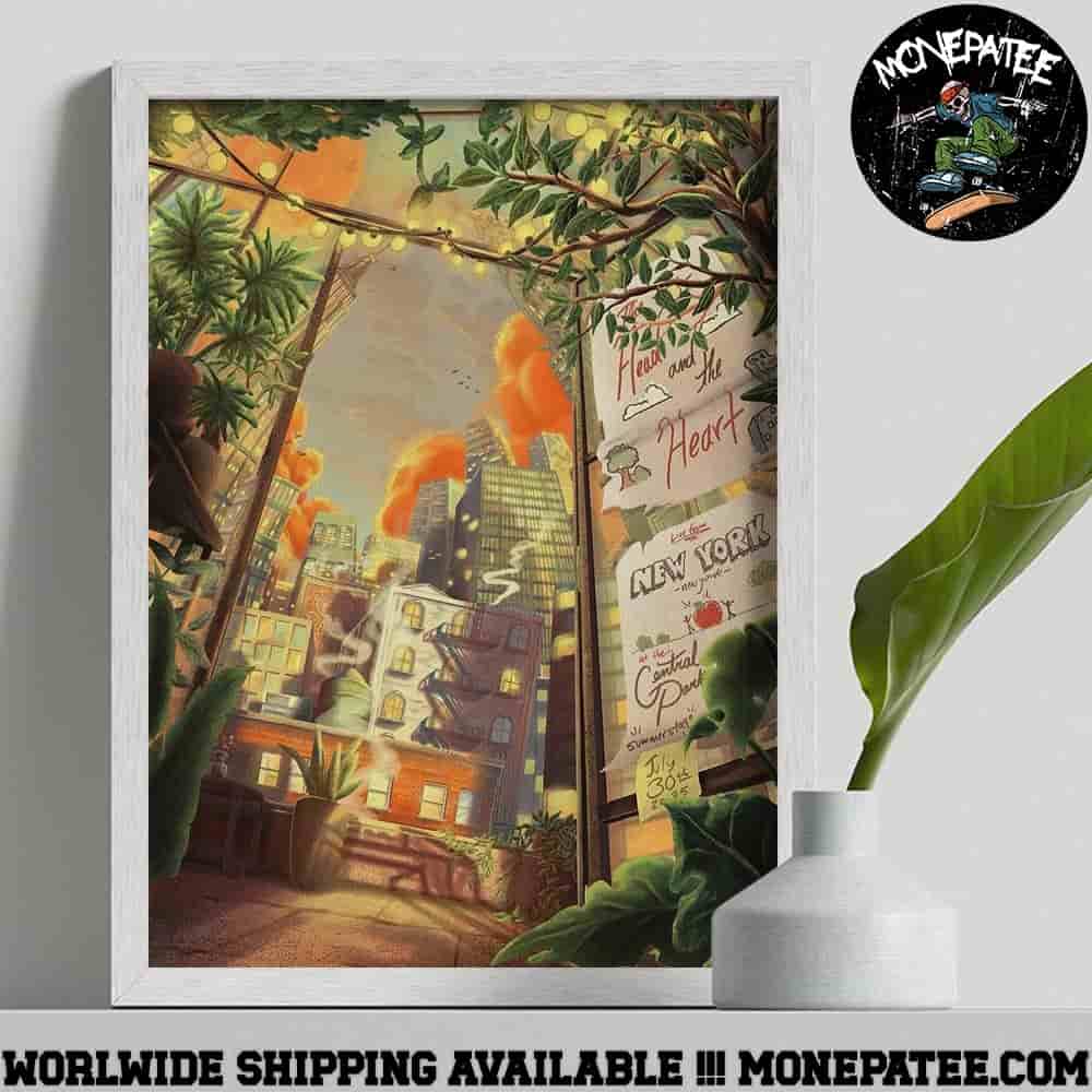 The Head And The Heart Show In New York At Central Park Summer Stage On 30 July 2025 Home Decor Poster Canvas