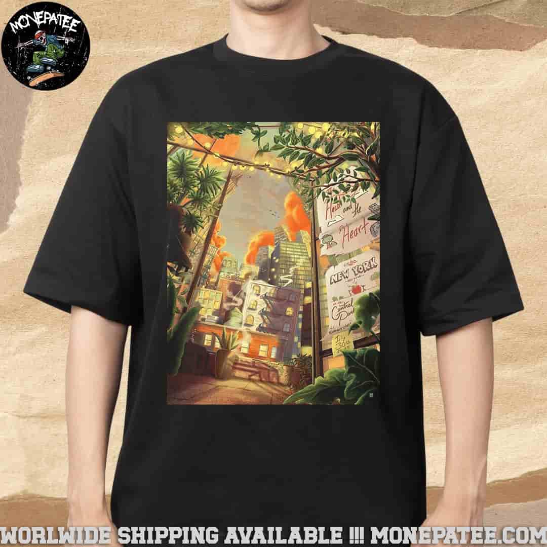 The Head And The Heart Show In New York At Central Park Summer Stage On 30 July 2025 Unisex T-Shirt The Head And The Heart Show In New York At Central Park Summer Stage On 30 July 2025 Unisex T-Shirt