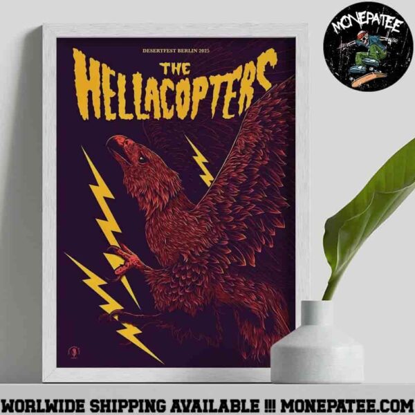 The Hellacopters Desertfest Berlin 2025 May 23th 25th 2025 Decorative Poster Canvas