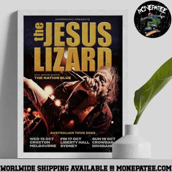 The Jesus Lizard in Australian Tour Dates October 2025 Poster Canvas