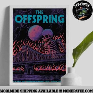 The Offspring In Brisbane Autralia On May 14-15 2025 At Brisbane Entertainment Centre Poster Canvas