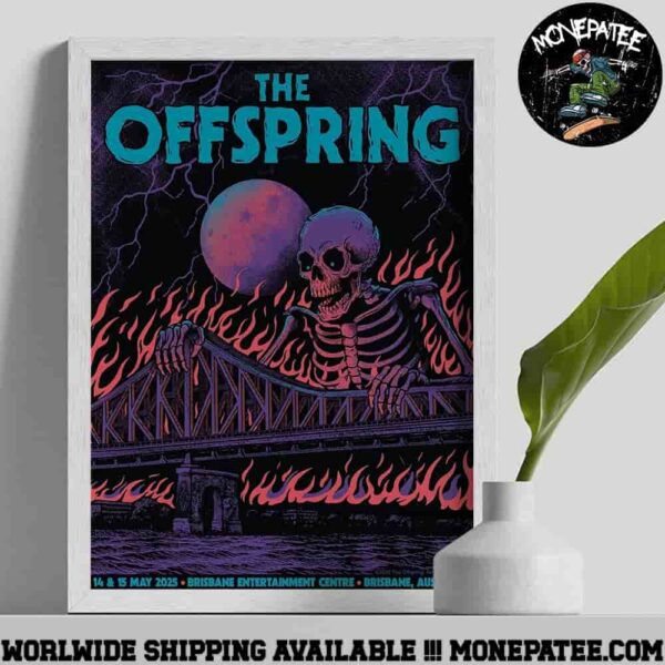 The Offspring In Brisbane Autralia On May 14-15 2025 At Brisbane Entertainment Centre Poster Canvas