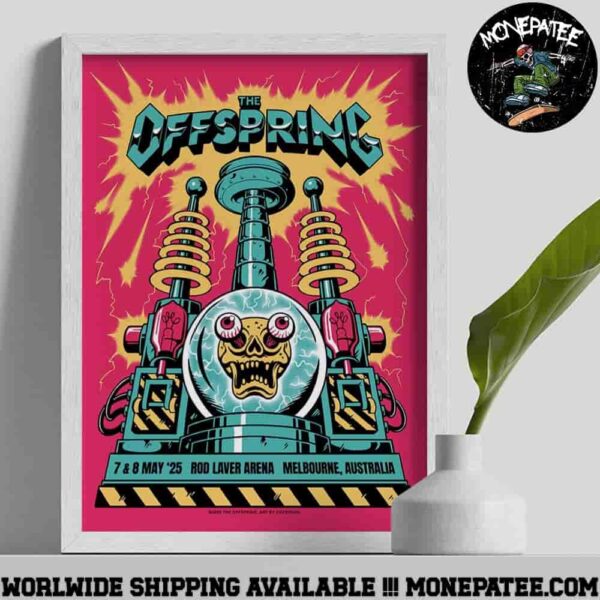 The Offspring In Melbourne Australia At Rod Laver Arena On May 7-8 2025 Poster