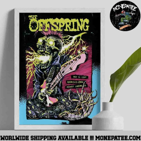 The Offspring In Sydney Australia On May 11 At Qudos Bark Arena 2025 Poster Canvas