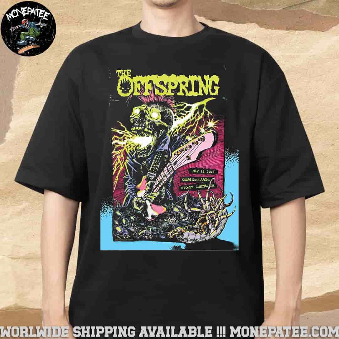 The Offspring In Sydney Australia On May 11 At Qudos Bark Arena 2025 Merchandise Unisex T-Shirt The Offspring In Sydney Australia On May 11 At Qudos Bark Arena 2025 Merchandise Unisex T-Shirt