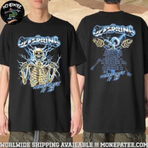 The Offspring Worldwide Tour 2025 Japan And Australia Tour 2025 Skeleton Merchandise T-Shirt