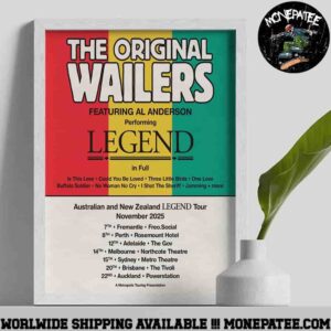 The Original Wailers Ft AL Anderson Legend Tour Dates November 2025 Poster Canvas