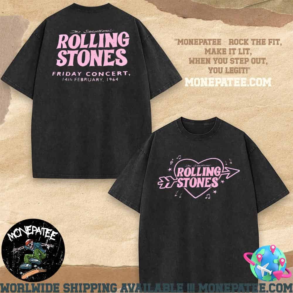 The Rolling Stones The Sensational Firday Concert Feb 14th 1964 Merchandise 2025 Washed T-Shirt The Rolling Stones The Sensational Firday Concert Feb 14th 1964 Merchandise 2025 Washed T-Shirt