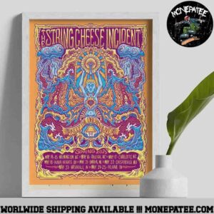 The String Cheese Incident Spring Tour Food Drive Alert May 2025 Poster Canvas