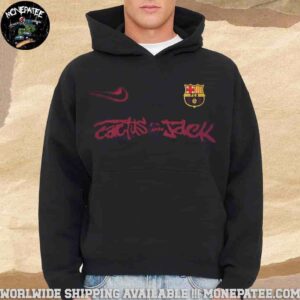 Travis Scott Cactus Jack X Nike Logo X FC Barcelona Merchandise 2025 Hoodie Shirt