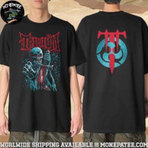 Trivium Skeleton Emblem Merchandise Fan Gifts 2025 Two Sides T-Shirt