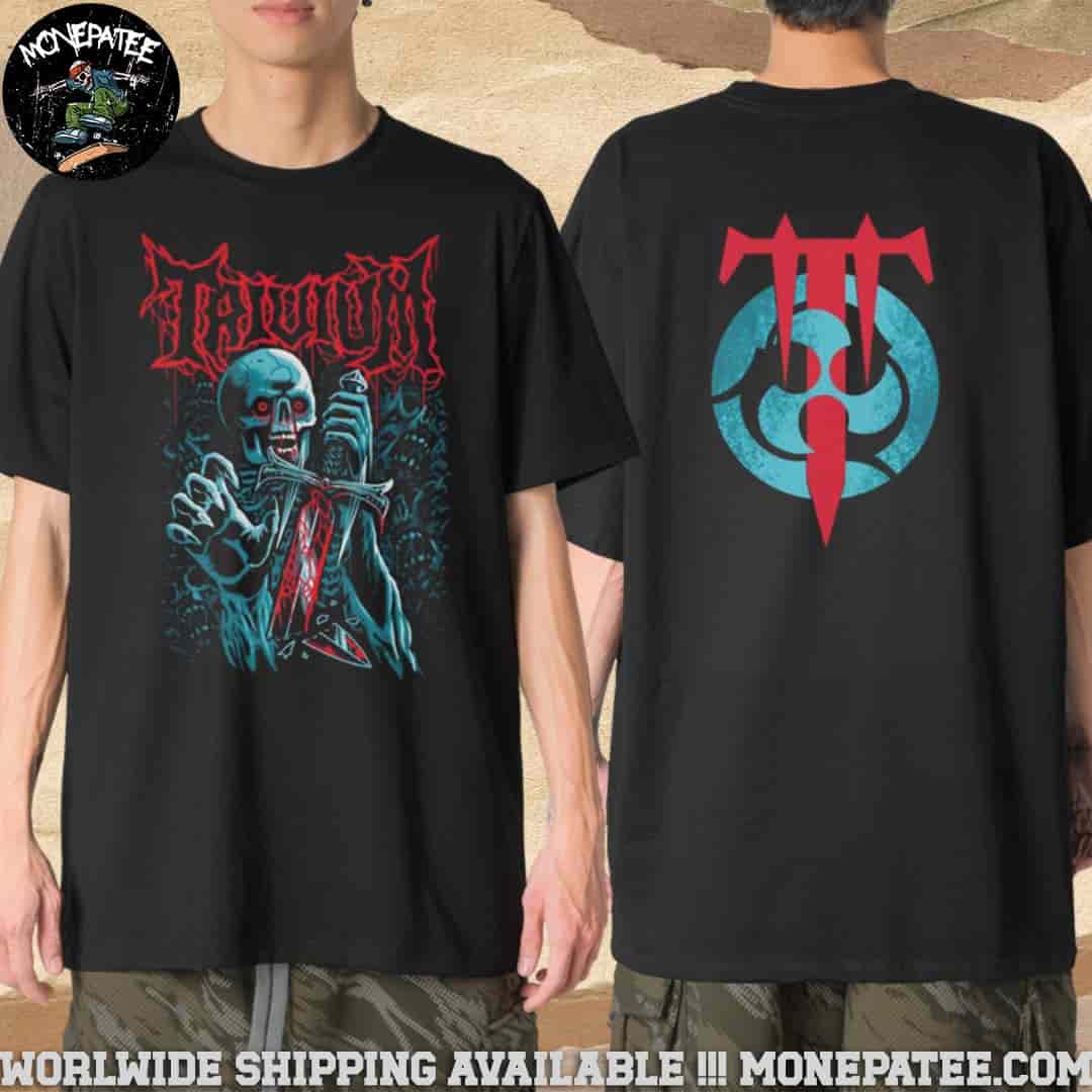 Trivium Skeleton Emblem Merchandise Fan Gifts 2025 Two Sides T-Shirt Trivium Skeleton Emblem Merchandise Fan Gifts 2025 Two Sides T-Shirt