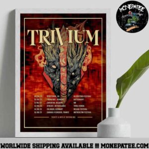 Trivium UK And EU Tour Summer 2025 Home Decor Poster Canvas
