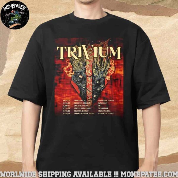 Trivium UK And EU Tour Summer 2025 Merchandise Unisex T-Shirt