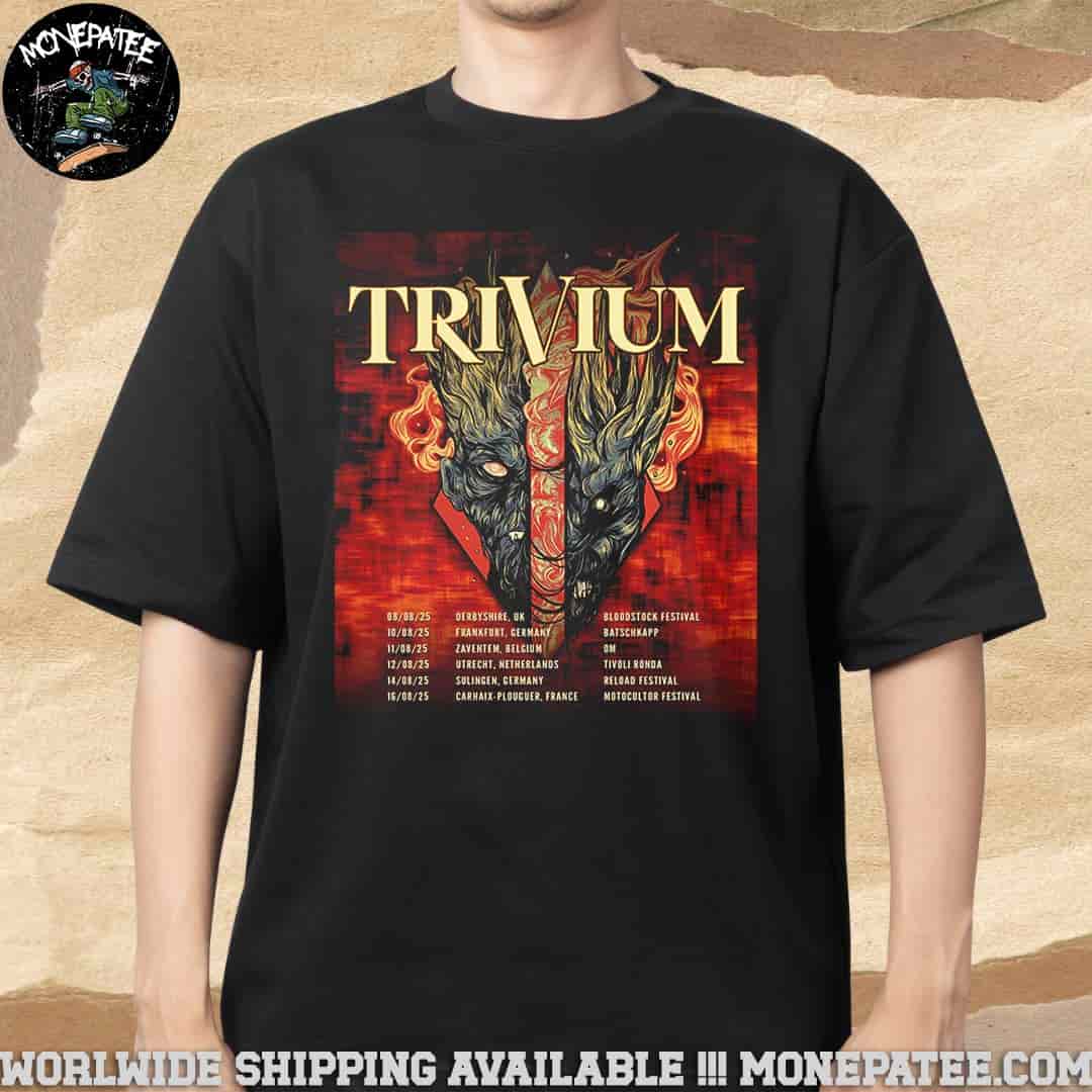 Trivium UK And EU Tour Summer 2025 Merchandise Unisex T-Shirt Trivium UK And EU Tour Summer 2025 Merchandise Unisex T-Shirt