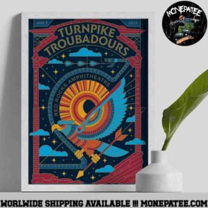 Turnpike Troubadours on 8 May 2025 at Red Rocks Amphitheatre in Morrison Colorado Canvas Poster