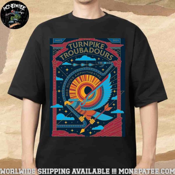Turnpike Troubadours on 8 May 2025 at Red Rocks Amphitheatre in Morrison Colorado T-Shirt