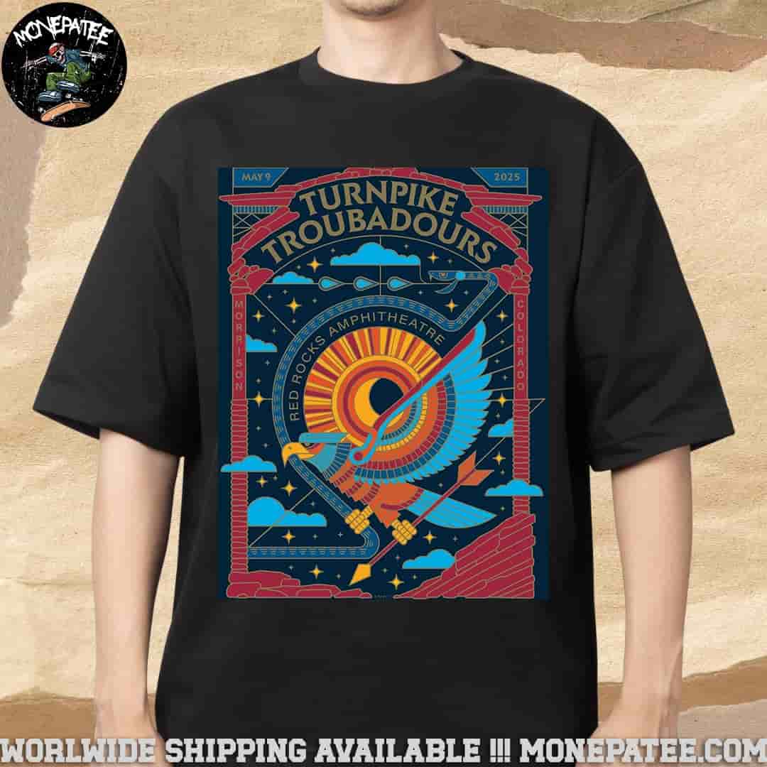 Turnpike Troubadours on 8 May 2025 at Red Rocks Amphitheatre in Morrison Colorado T-Shirt Turnpike Troubadours on 8 May 2025 at Red Rocks Amphitheatre in Morrison Colorado T-Shirt