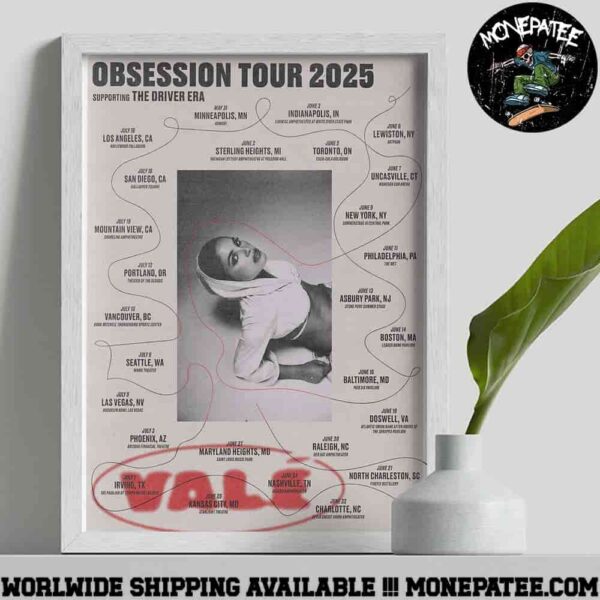 Vale With The Driver Era Obsession Tour 2025 Tour Dates Decorative Poster Canvas