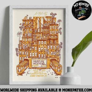 Vampire Weekend With Geese Poster in Essex Junction VT At Midway Lawn At Champlain Valley Expo On May 27 2025 Decorative Poster Canvas