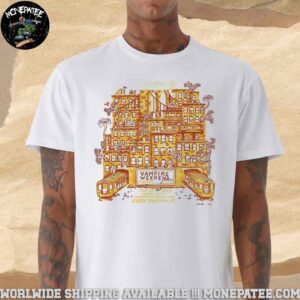 Vampire Weekend With Geese Poster in Essex Junction VT At Midway Lawn At Champlain Valley Expo On May 27 2025 Unisex T-Shirt