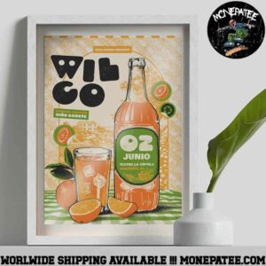 Wilco Band Poster In Santiago Chile At Teatro LA Cupula On June 2 2025  Decorative Poster Canvas