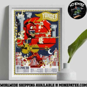 Yonder Mountain String Band Spring Tour 2025 Schedule List Dates Decorative Poster Canvas