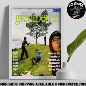 Grentperez Backflips in a Restaurant Tour of Australia 2025 Poster Canvas