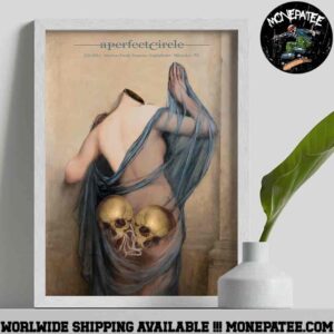 A Perfect Circle Sessanta V2.0 Poster For Show In Milwaukee WI At American Family Insuarance Amphitheater On May 31 2025 Decorative Poster Canvas
