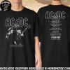 AC DC PWR Up Europe Tour 2025 Collection Angus Electric Are You Ready Dates List Two Sided T-Shirt