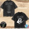 AC DC PWR Up Europe Tour 2025 Collection Angus Horns Washed T-Shirt